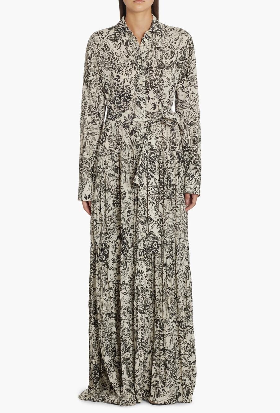 Golden Goose Botanical Print Pleated Shirtdress Sz.6(42)